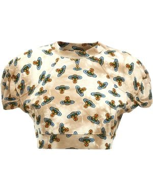 Vivienne Westwood Football Cropped Top-Donna - Neutro