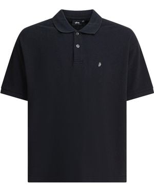 Stussy Classic Pique Polo - Black