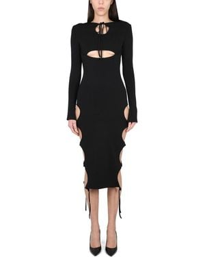 ANDREADAMO Dress With Cut-Out Details - Black
