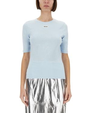 ROTATE BIRGER CHRISTENSEN T-Shirt With Logo - Blue