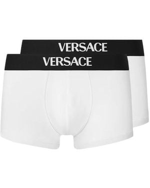 Versace Bi-Pack Tight-Fitting Boxers - Black