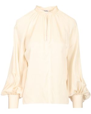 Filippa K Draped Blouse Shirts - Natural