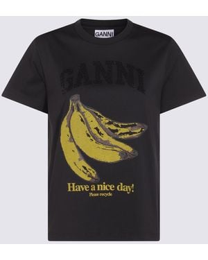 Ganni T-shirts And Polos Phantom - Black