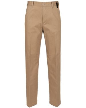 Fendi Gabardine Cigarette Pants - Natural
