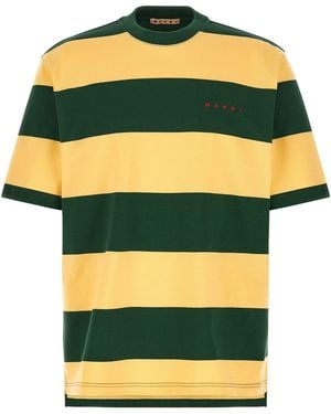 Marni Maxi Striped T-Shirt - Yellow