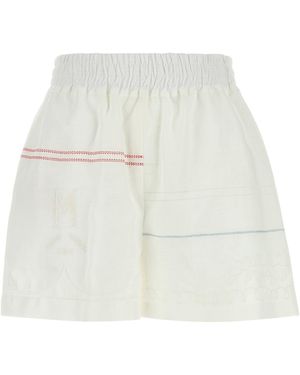 Marni Linen Shorts - White
