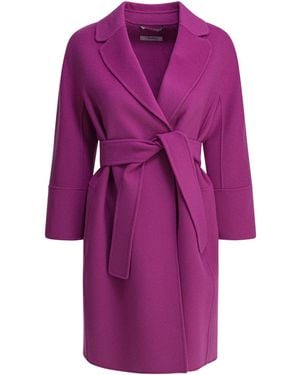 Max Mara Coats Fuchsia - Purple