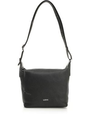 Loewe Cubi Shoulder Bags - Black