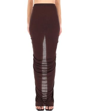 Rick Owens Long "eva" Skirt - Red