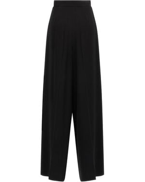 Max Mara Laccato Pantaloni Nero-Donna