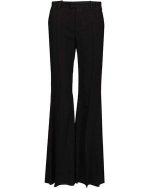 Balenciaga Flared Pants In Black Flowing Viscose