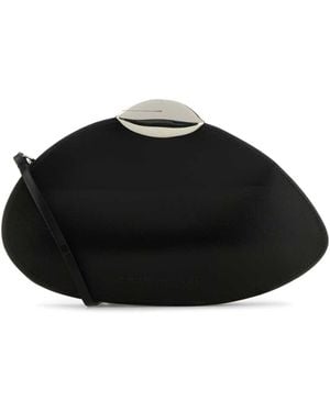 Benedetta Bruzziches Leather Belle De Jour Clutch - Black