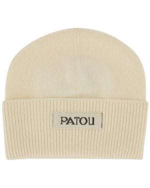 Patou Cap With Label And Logo-Donna - Neutro