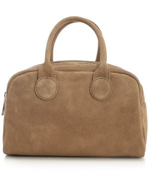 Marge Sherwood Soft Bowling Handbags Beige - Brown