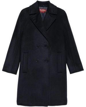Max Mara Leather Coats - Blue