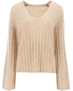 By Malene Birger Pullover Cimone In Maglia A Coste Piatte - Neutro