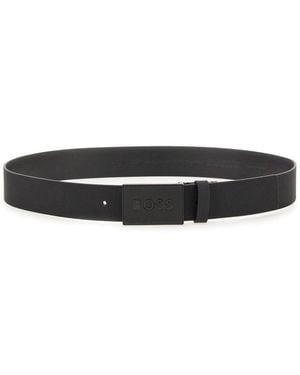 BOSS Cintura Con Logo - Black