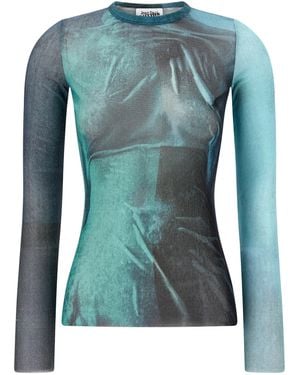 Jean Paul Gaultier 'Water' Top - Blue