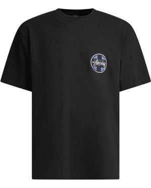Stussy T-Shirt With Logo T-Shirts Nero-Uomo