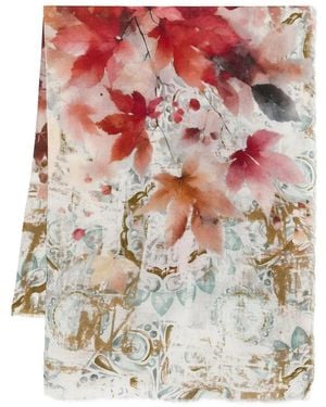 D'Aniello Blue Red Scarves & Gloves - Multicolor