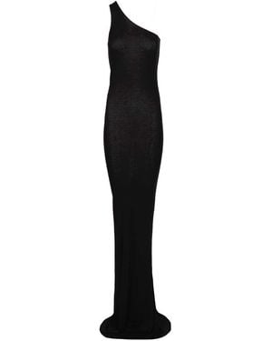 Rick Owens Long Knitted Dress Dresses - Black