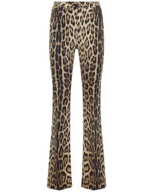 Roberto Cavalli Bootcut Cotton Jeans-Donna - Neutro