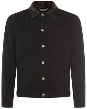 Brunello Cucinelli Jackets Blacks And Greys-Uomo - Nero