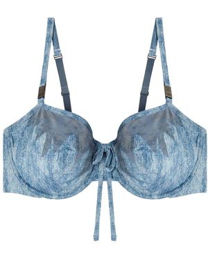 Diesel X Fenty By Rihanna C-Balconette-Lace-Bra-Donna - Blu