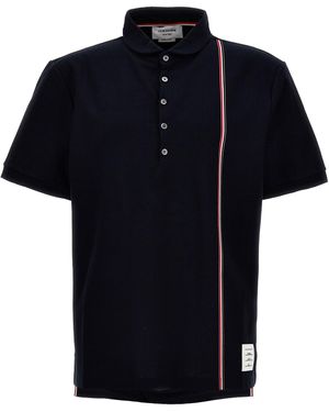 Thom Browne Rwb Polo Blu - Nero