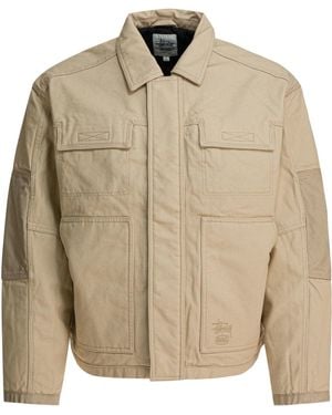 Stussy Workgear Jacket Jackets And Coats - Natural