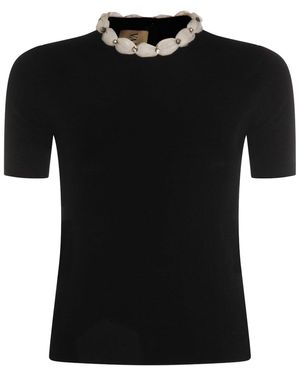 Valentino Sweaters Blacks And Greys-Donna - Nero
