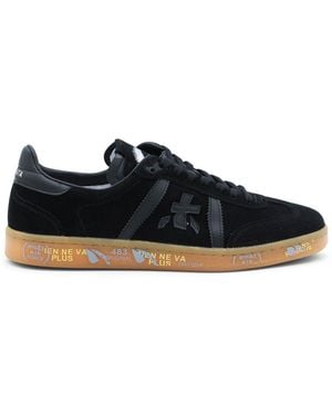 Premiata Trainers Blacks And Greys - Blue