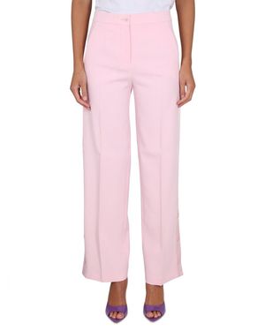 Moschino Pants With Buttons-Donna - Rosa