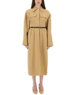 Sportmax "Oil" Coat - Natural