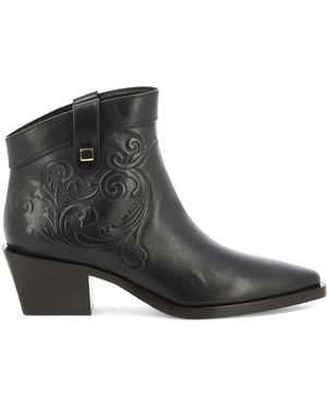 Skorpios Alexandra Cordoba Ankle Boots - Black