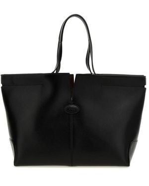 Tod's Leather Tote Bags - Black