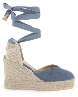 Castañer Espadrillas Con Zeppa Chiara - Blu