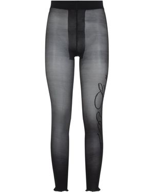 Jean Paul Gaultier Signature Polyamide Tights-Donna - Grigio