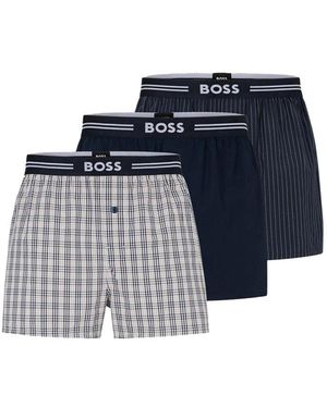 BOSS 3-Pack Boxer-Uomo - Blu