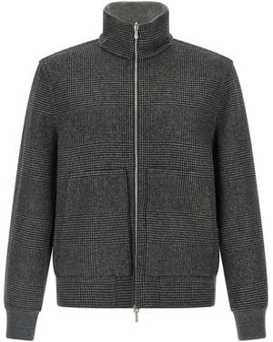 Brunello Cucinelli Cashmere Reversible Bomber Jacket Puffer Jackets - Gray