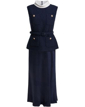 Self-Portrait Dresses Blue