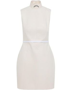 Moschino Cotton Mini Dress-Donna - Bianco
