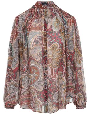 Etro Shirts Red - Brown