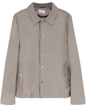 Brunello Cucinelli Silk Blend Shirt - Grey