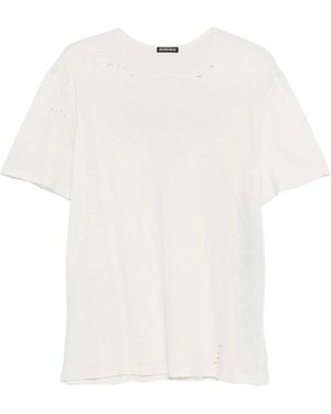 Ann Demeulemeester T Shirts Neutral - White