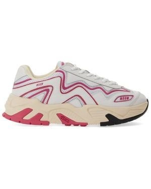 MSGM Vortex Sneaker With Vibram Sole - Pink