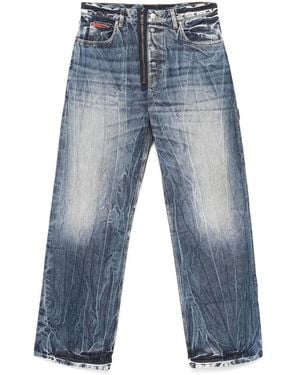 Martine Rose Cotton Shorts - Blue