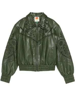 FARM Rio Leather Outerwears Green
