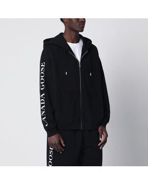 Canada Goose Zip-Up Sweatshirt With Logo - Black