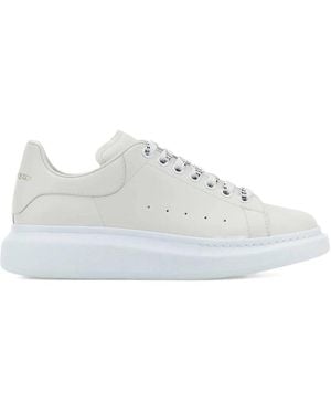 McQueen Leather Trainers - White